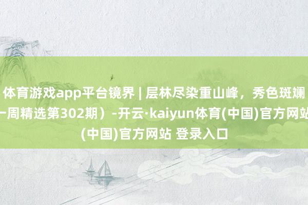 体育游戏app平台镜界 | 层林尽染重山峰，秀色斑斓彩树丛（一周精选第302期）-开云·kaiyun体育(中国)官方网站 登录入口
